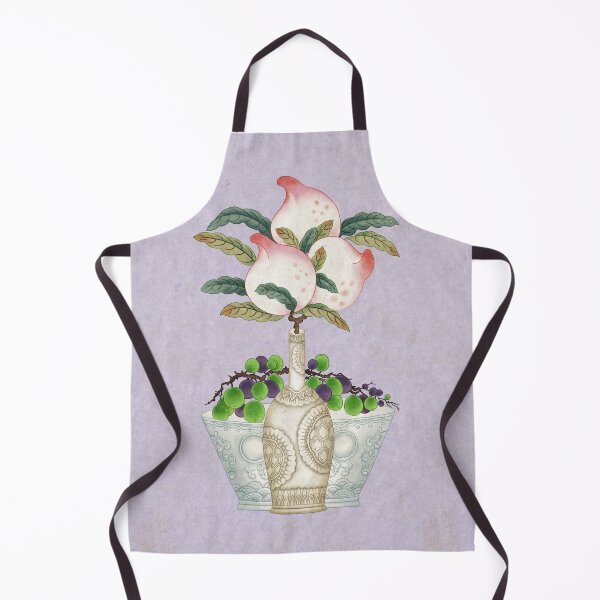 Item preview, Fruits: Peaches and grapes type-G(Minhwa-Korean traditional/folk art) designed and sold by minsillust.