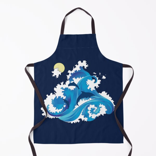 Item preview, Big Waves and Dolphins Playing designed and sold by Anna Lemos.