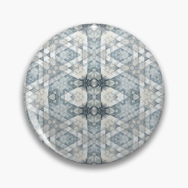 Item preview, Kaleidoscope Pattern - Pale Blue, Slate, and Gray Metal Pattern designed and sold by Susan Prolman.