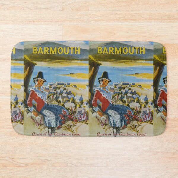 Item preview, Barmouth vintage travel poster designed and sold by stickart-marek.