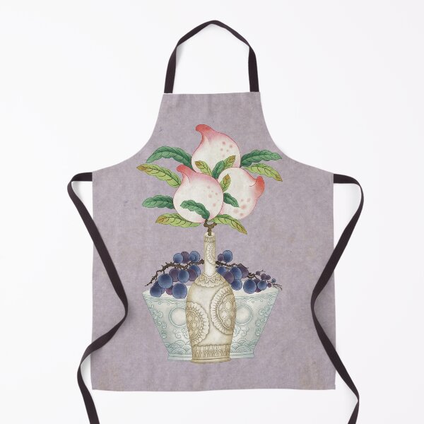 Item preview, Fruits: Peaches and grapes type-H (Minhwa-Korean traditional/folk art) designed and sold by minsillust.