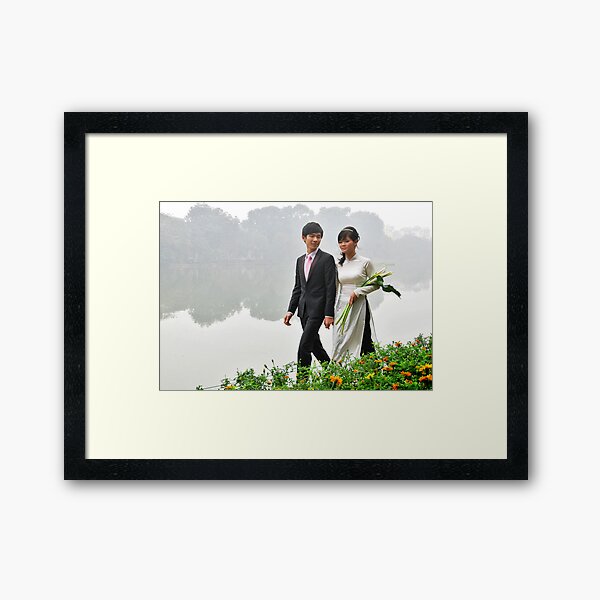 A wedding in Hanoi Framed Art Print