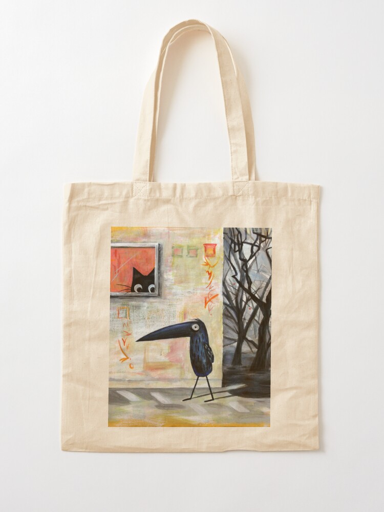 Alternate view of Cat and Bird Tote Bag