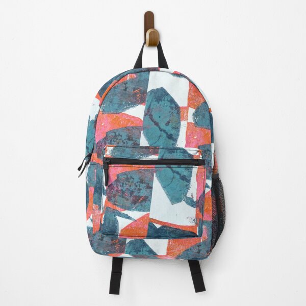 Item preview, Blue and Orange Leaves designed and sold by Janicke Johansen.