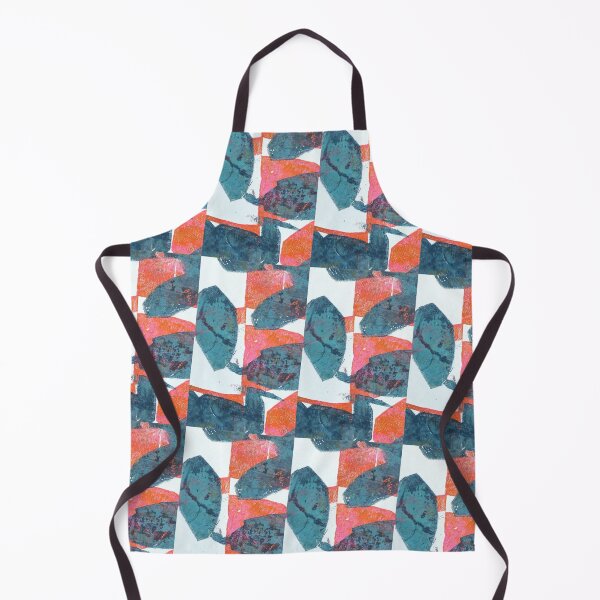 Item preview, Blue and Orange Leaves designed and sold by Janicke Johansen.