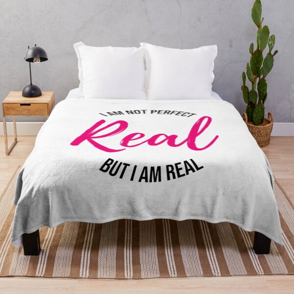 Item preview, I am not perfect but I am real Pink designed and sold by PlusAdore.