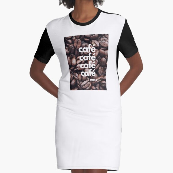 MMXX Café Café Café Café Vestido camiseta