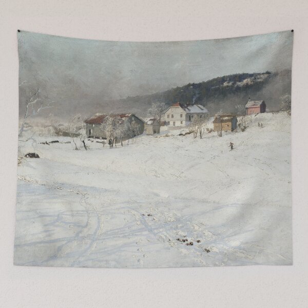 Item preview, Frits Thaulow - Winter designed and sold by Impressionist Masters.