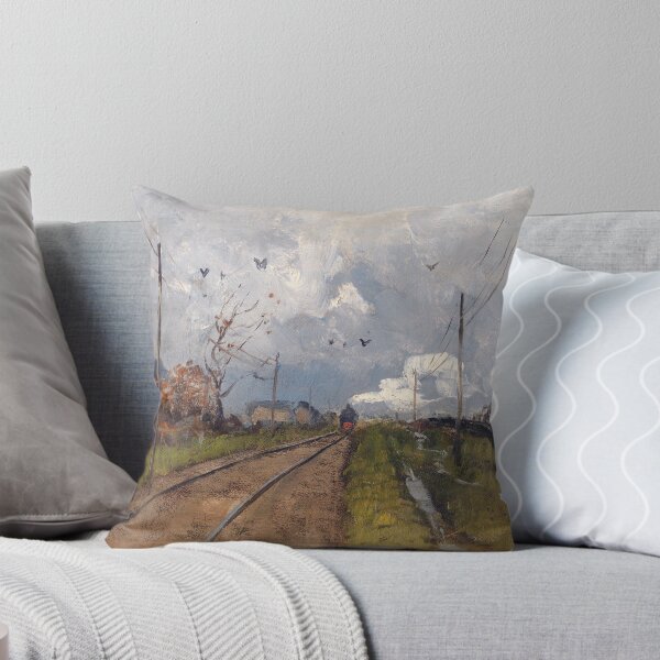 Item preview, Frits Thaulow - The Train is arriving designed and sold by Impressionist Masters.