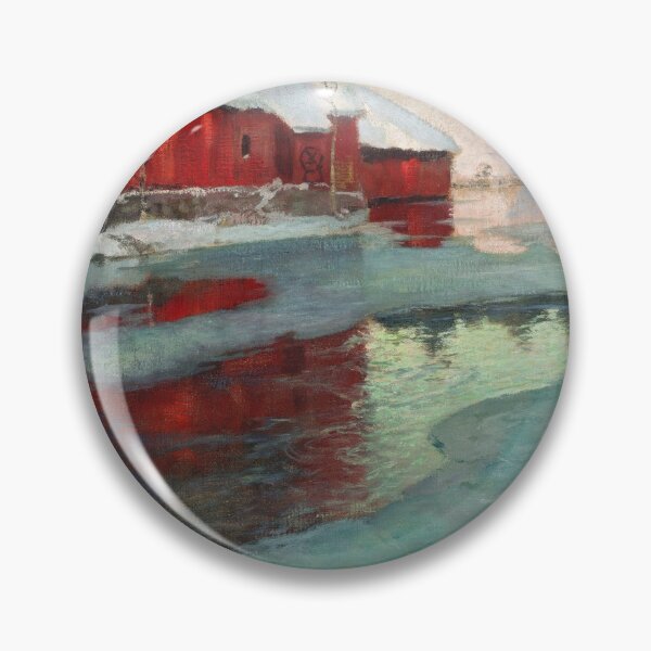 Item preview, Frits Thaulow - Freezing river designed and sold by Impressionist Masters.