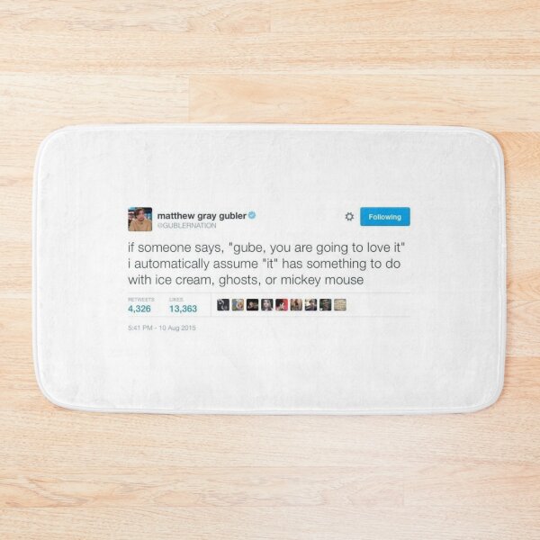 Item preview, matthew gray gubler tweet designed and sold by reaganreese.