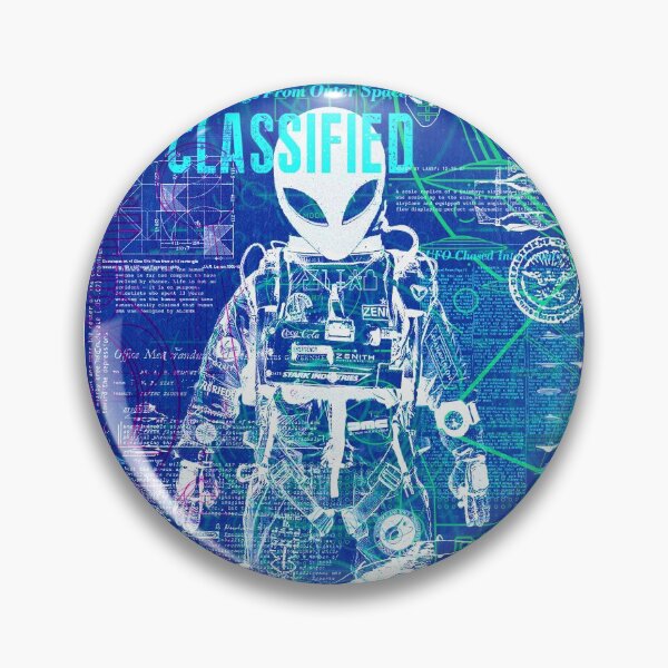 Artikelvorschau, KLASSIFIZIERT. ALIEN ASTRONAUT. entworfen und verkauft von danry.