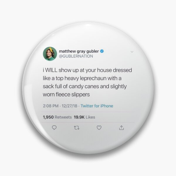 Item preview, matthew gray gubler tweet designed and sold by reaganreese.