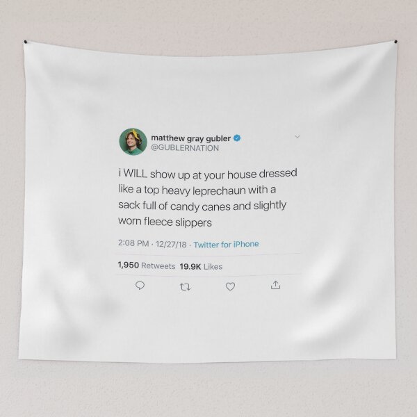 Item preview, matthew gray gubler tweet designed and sold by reaganreese.