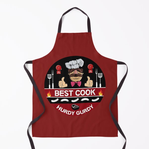 Hurdy Gurdy Bork Bork Cook - Bad Cook Gifts - Lazy Cooks - Funny Swedish Chef Apron