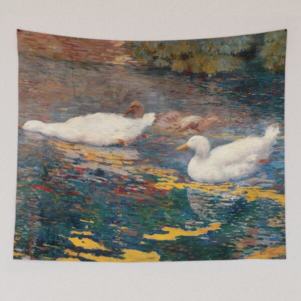 Item preview, Eliseu Visconti - Ducklings on the lake designed and sold by Impressionist Masters.