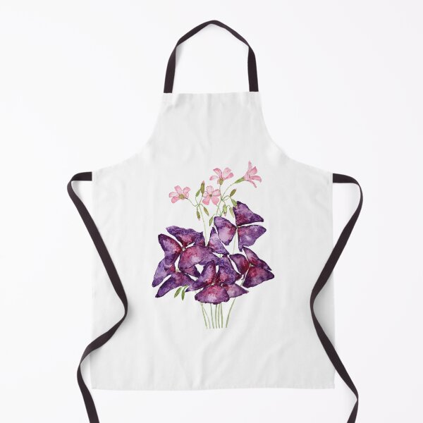 Item preview, hand painted purple oxalis watercolor  designed and sold by ColorandColor.
