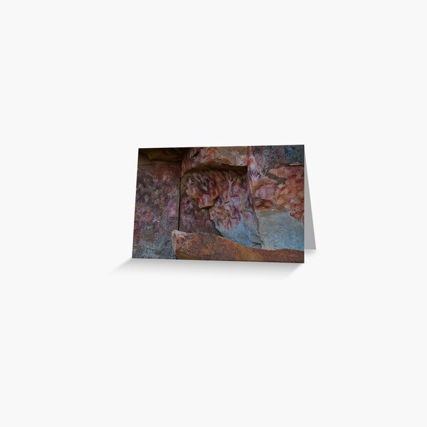 cueva de las manos (cave of hands) Greeting Card