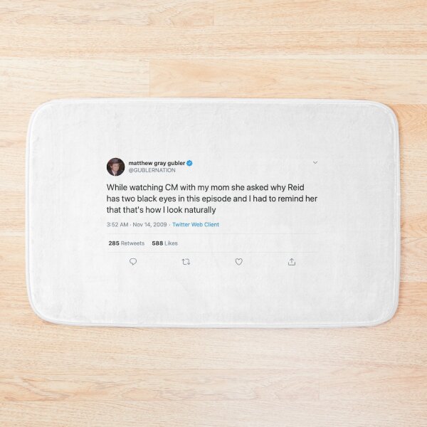 Item preview, matthew gray gubler tweet designed and sold by reaganreese.