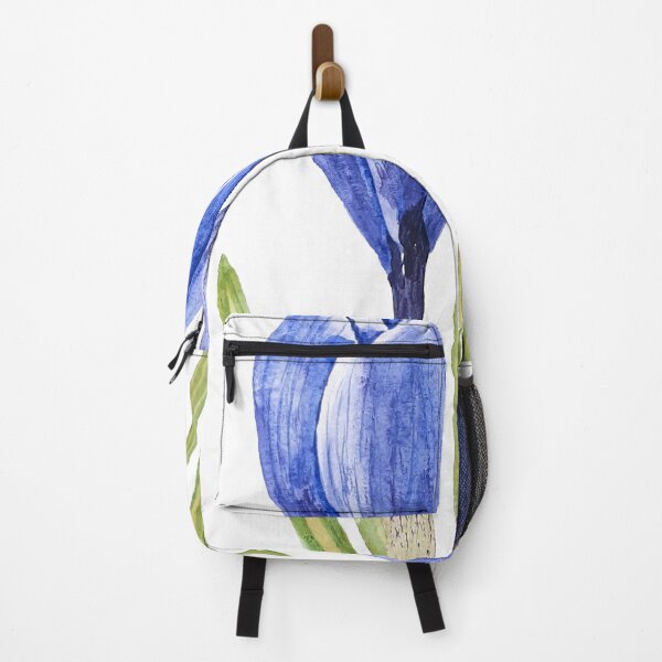 Item preview, hand painted blue crocus buds watercolor painting designed and sold by SelenePaintings .