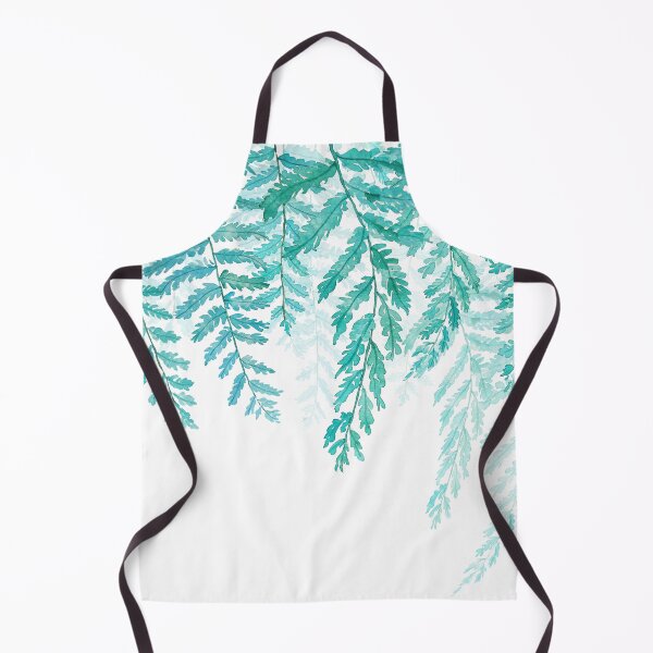Item preview, hand painted green fern top to bottom watercolor designed and sold by SelenePaintings .