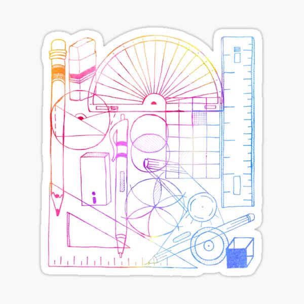 Math & Science Tools 2 Sticker