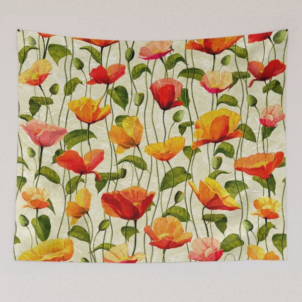 Item preview, Digital Paper Poppies designed and sold by Pavel Polyansky.