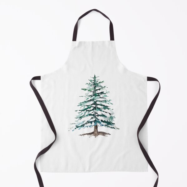 Item preview, hand painted a lone pine tree covering with snow designed and sold by ColorandColor.