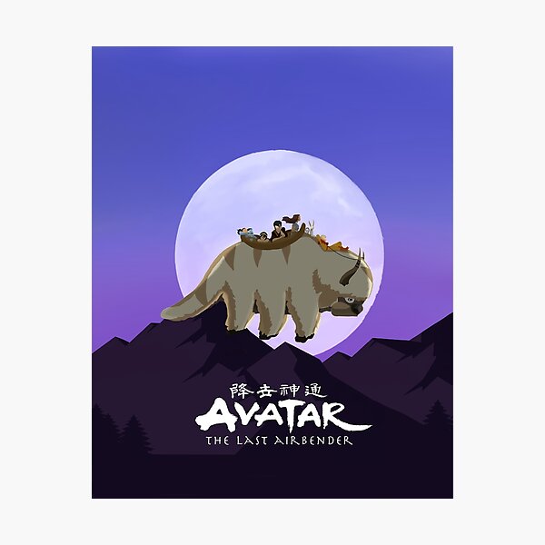 Team Avatar on Appa Photographic Print