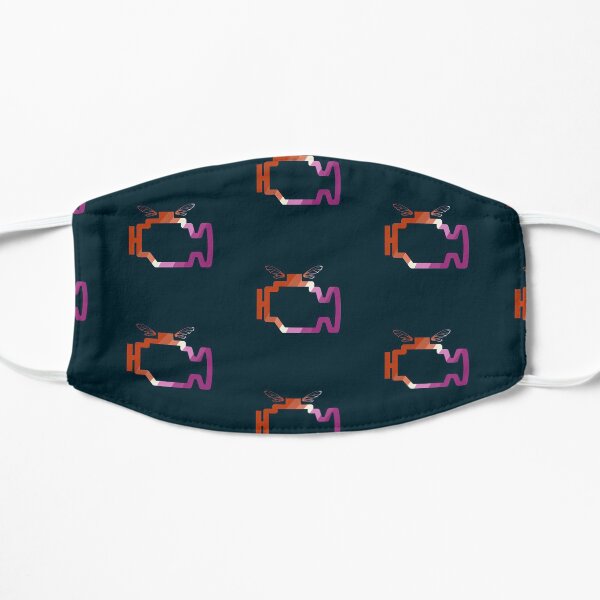 Transmission Folklore Lesbian Pride Logo Flat Mask
