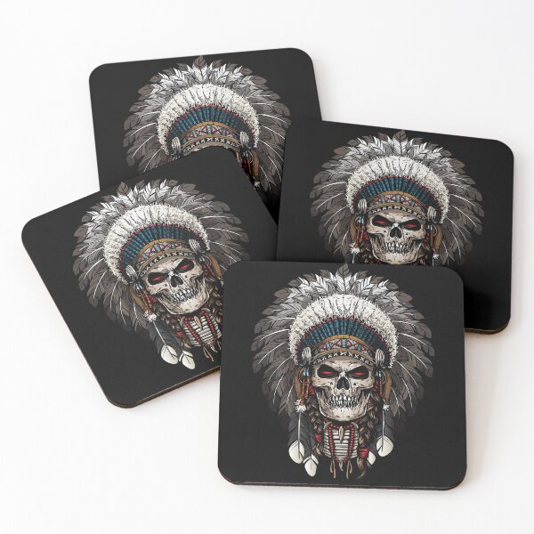Item preview, Warrior of indian skull designed and sold by trendtis.