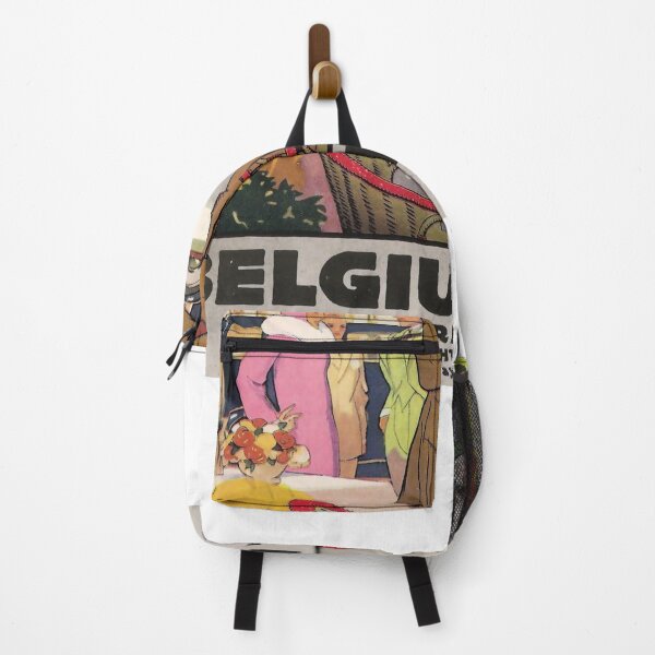 Item preview, Belgium via Harwich vintage travel poster designed and sold by stickart-marek.