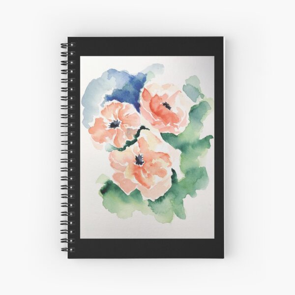 Poppies Spiral Notebook