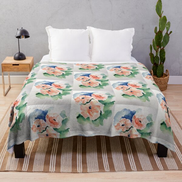 Poppies Throw Blanket