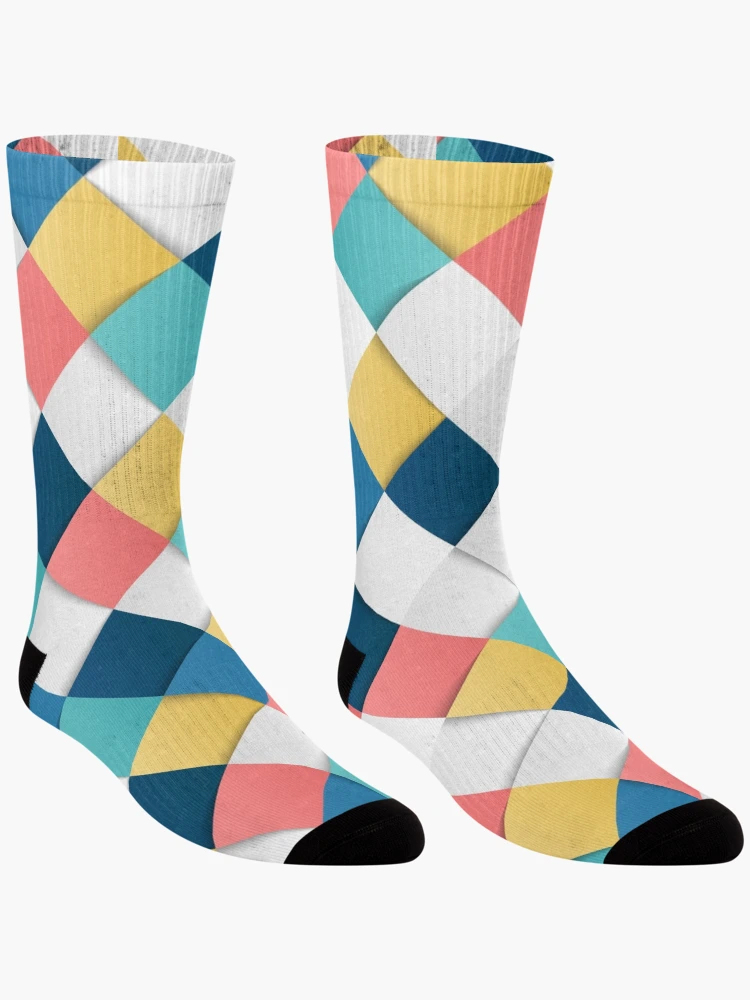 Thumbnail 3 of 5, Socks, Colorful Geometric Pattern designed and sold by Raju Nandaniya.