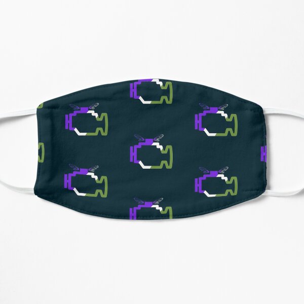 Transmission Folklore Genderqueer Pride Logo Flat Mask
