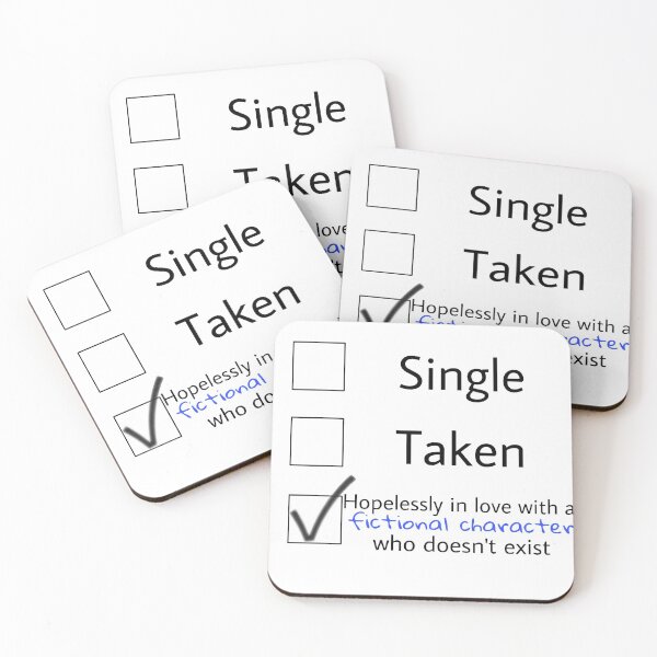 Item preview, Being in-love with Fictional Characters designed and sold by christinar101.