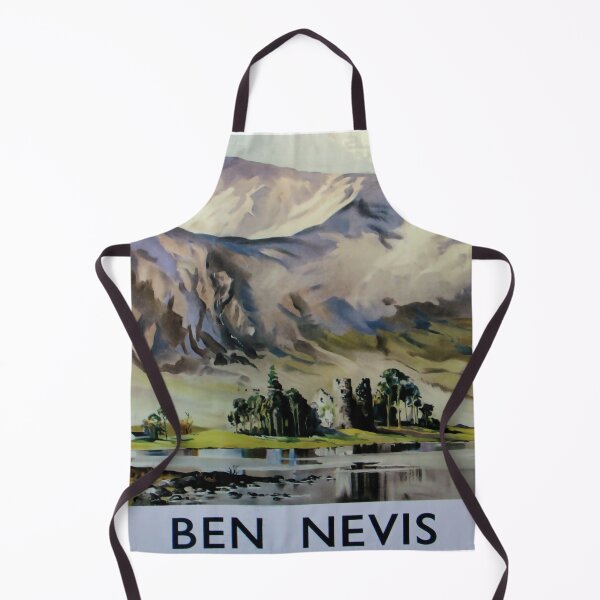 Item preview, Ben Nevis vintage travel poster designed and sold by stickart-marek.