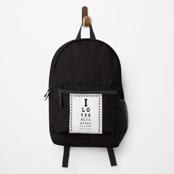 Item preview, I LOVE ASL EYE CHART designed and sold by EloiseArt.