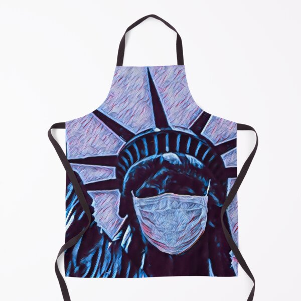 Item preview, Statue of Liberty wearing a surgical mask. designed and sold by NatanDesigns.