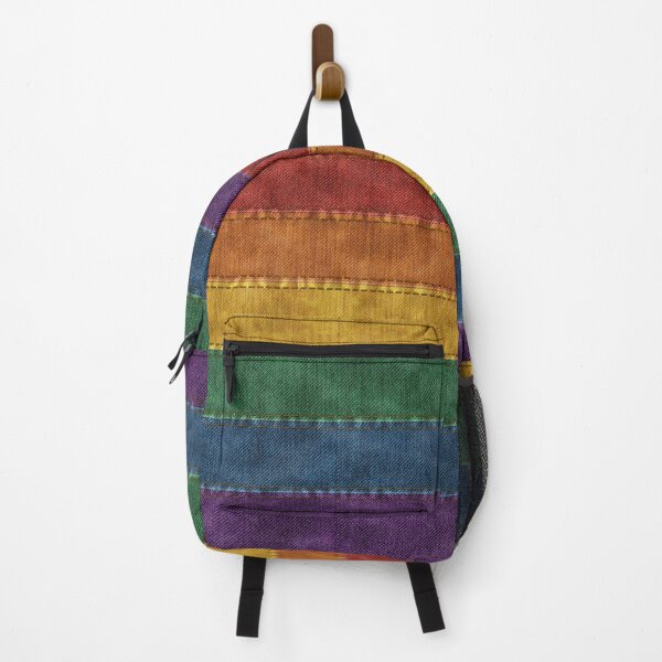 Item preview,  Denim Textured Seamless LGBTQ Pride Rainbow Flag Background designed and sold by LiveLoudGraphic.