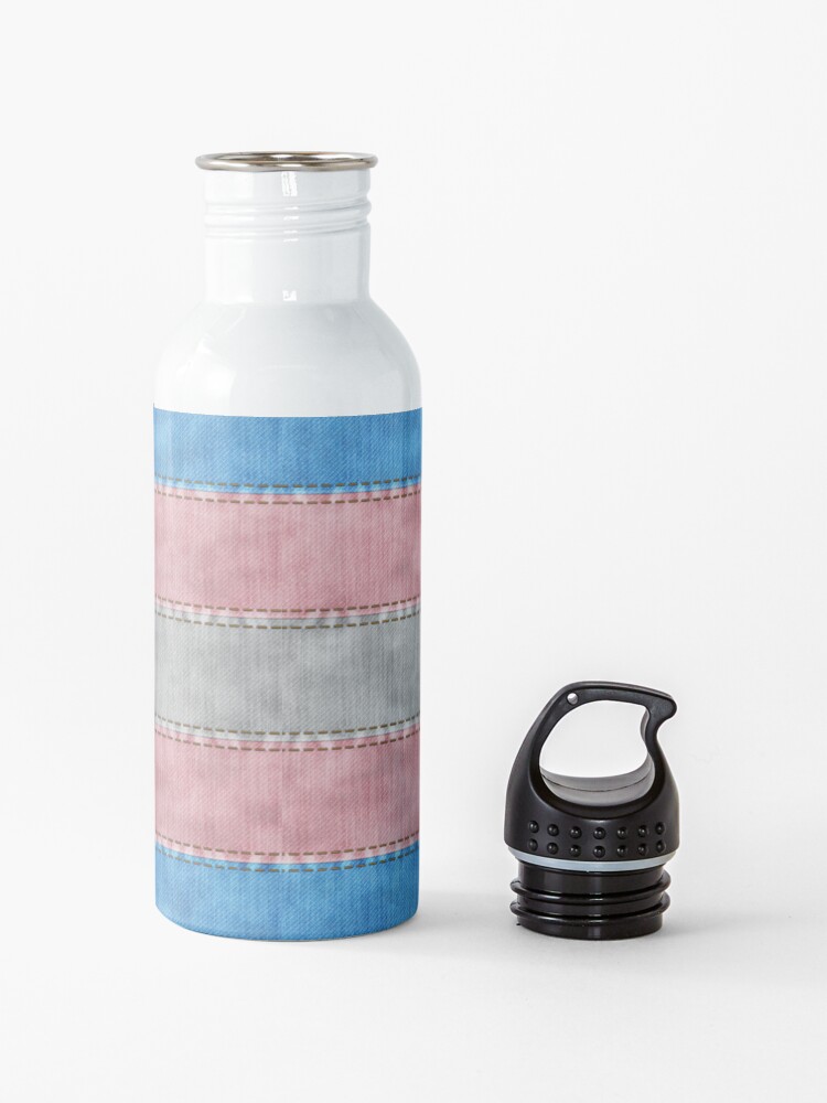 Alternate view of Transgender Denim Flag Water Bottle
