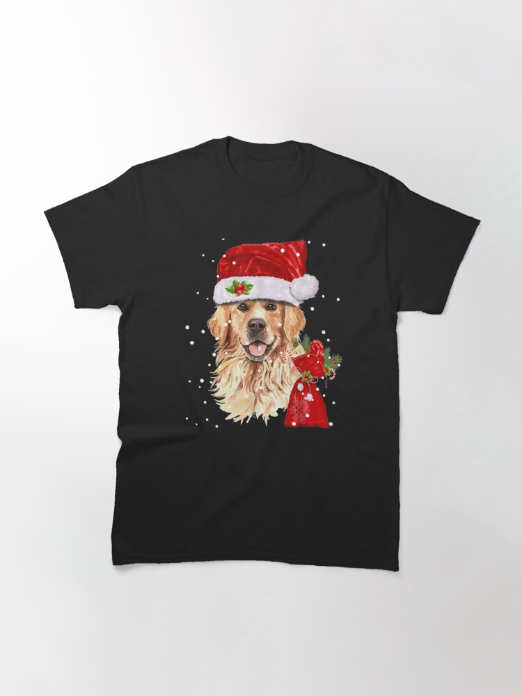 Disover Golden Retriever Dog Christmas Holiday Gift  Classic T-Shirt