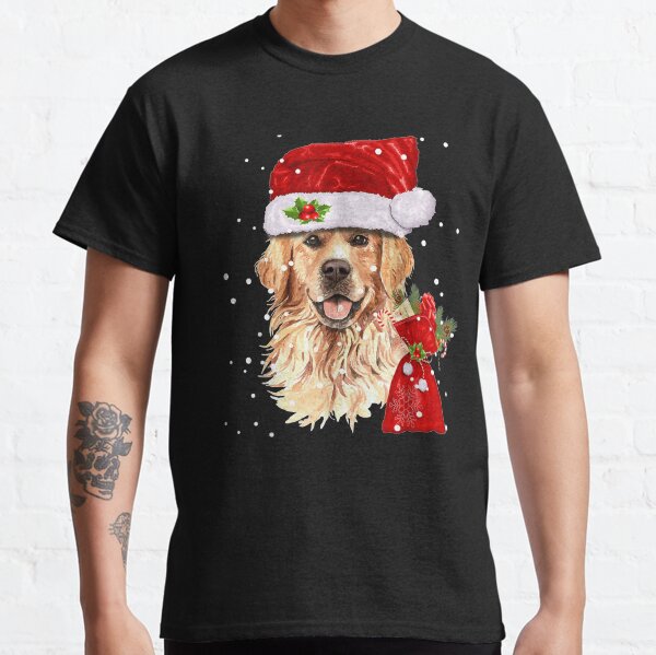 Golden Retriever Dog Christmas Holiday Gift Classic T-Shirt