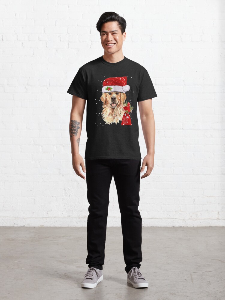 Discover Golden Retriever Dog Christmas Holiday Gift  Classic T-Shirt