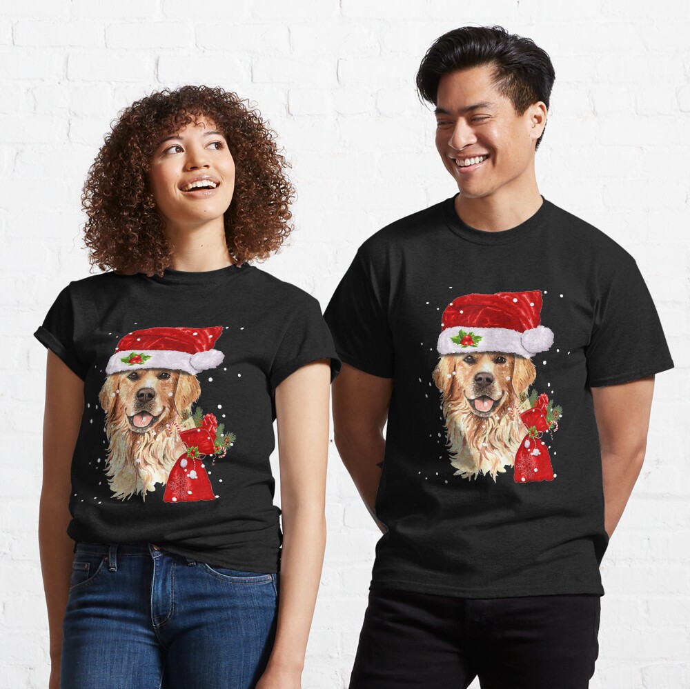 Golden Retriever Dog Christmas Holiday Gift Classic T-Shirt