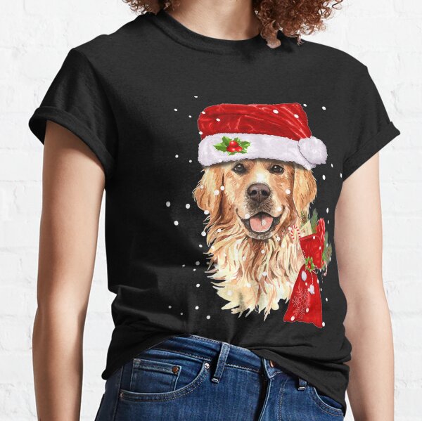 Golden Retriever Dog Christmas Holiday Gift Classic T-Shirt