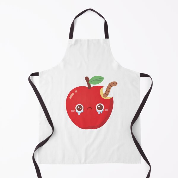 Item preview, Sad Crying Apple With Worm designed and sold by rustydoodle.