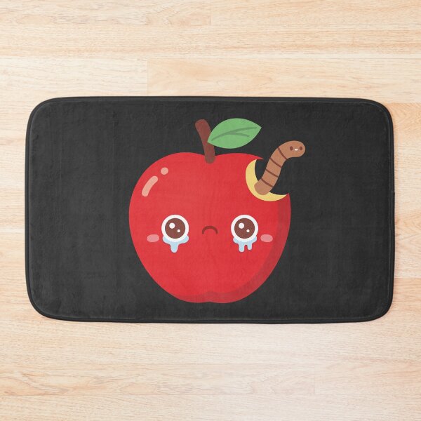 Item preview, Sad Crying Apple With Worm designed and sold by rustydoodle.