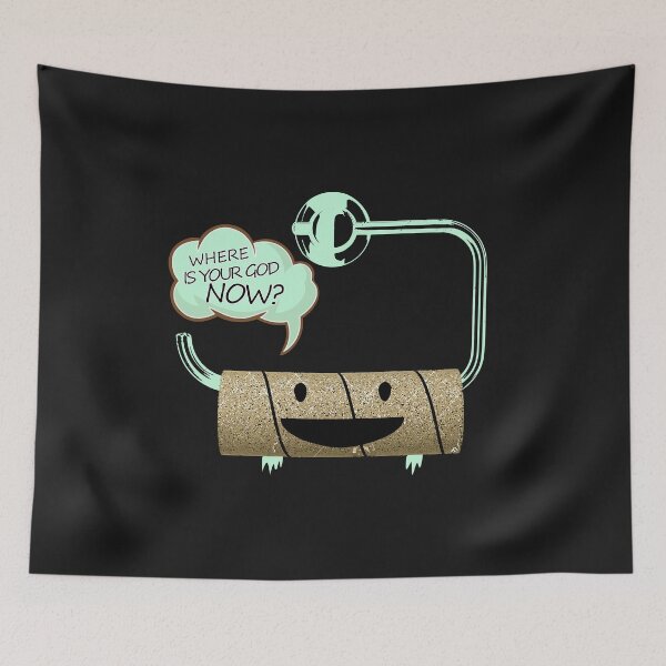 Artikelvorschau, Funny Toilet Paper Where Is Your God Now entworfen und verkauft von ShirtStar0815.